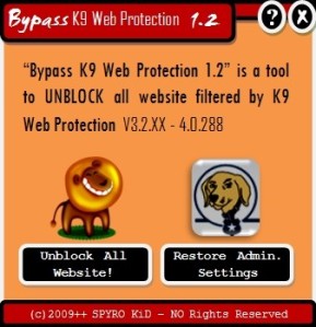 bypass k9 web protection v1.2